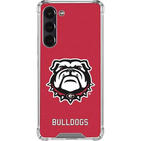 University of Georgia Bulldogs Logo Galaxy S24 FE Clear Case